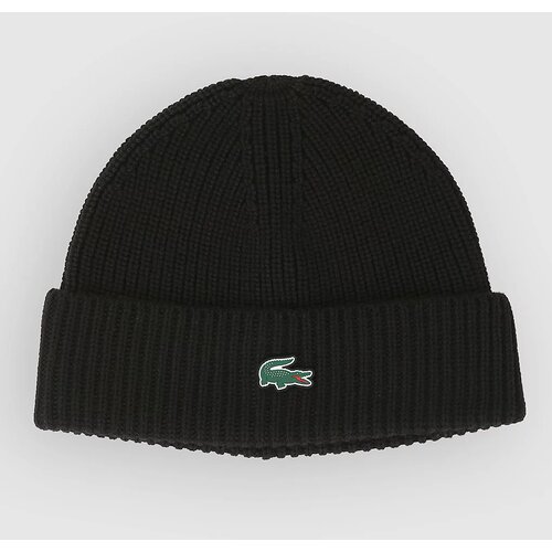 Lacoste Monochrome Brioche Knit Kapa black Slike