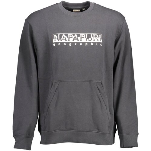 Napapijri SWEATSHIRT WITHOUT ZIP MAN BLACK Slike