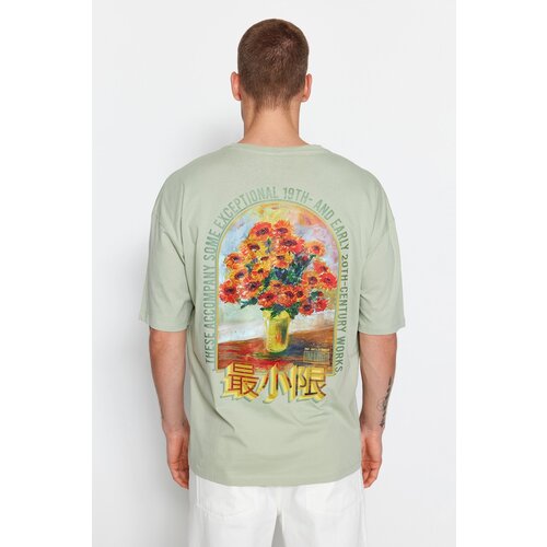 Trendyol T-Shirt - Green - Oversize Slike