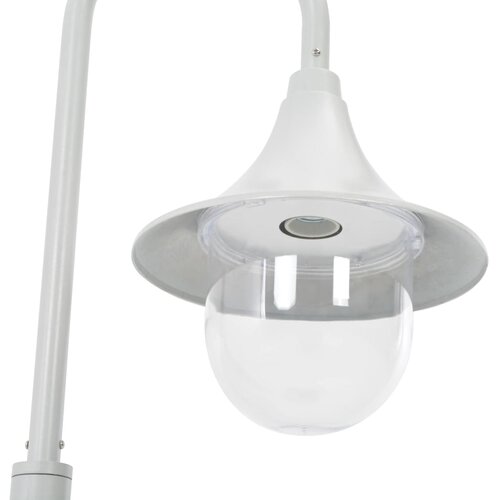  Vrtna stupna svjetiljka od aluminija E27 120 cm bijela Slike