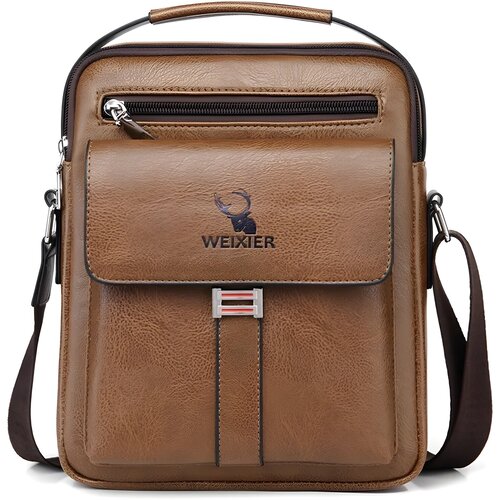 IZMAEL Mo&scaron;ka Crossbody Torbica WEIXIER EV-25275 - Rjava Cene