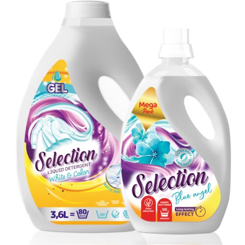 SELECTION set tečni deterdžent white&color 3.6I+Omekšivač blue angel 2.45l Cene