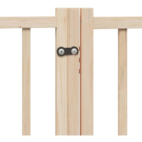  Vrata za pse s vrata&amp;scaron;cima 8 panela sklopiva 640 cm drvo topole Smeđa 80 x 90 x 2 cm Slike