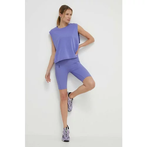 On-running Športne kratke hlače Movement ženske, vijolična barva