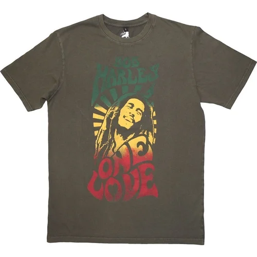 Bob Marley Košulja One Love Gradient Stone Wash Unisex Green 2XL