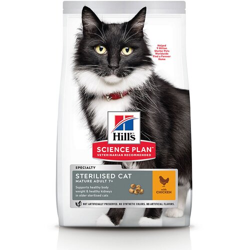 Hill&amp;rsquo;s Science Plan Mature Adult Sterilised pi&amp;scaron;čanec - 3 kg Slike