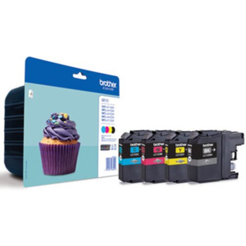 Brother &amp;quot;Tinte LC-123 Value Pack (BK/C/M/Y)&amp;quot; Slike