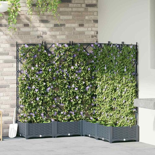  Vrtna saksija 5 pcs Svijetlo siva 120 x 120 x 125,5 cm Plastika Cene