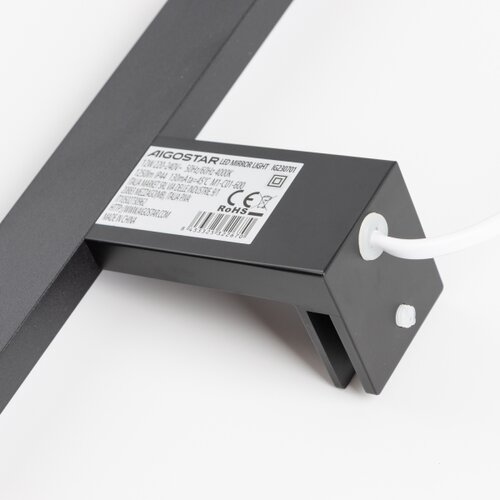 Aigostar LED osvetljenje za ogledalo u kupatilu LED/12W/230V 4000K 60 cm IP44 crna Slike