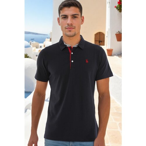 Dewberry T8582 MEN'S T-SHIRT-DARK NAVY BLUE Cene