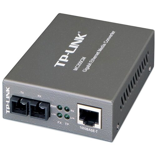  Media Filter TP-Link MC200CM, 1000Mbps RJ45 to 1000Mbps multi-mode SC fiber Converter, Full-duplex,up to 550m, switching power adapter, chassis mountable Cijene