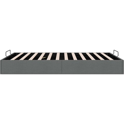 Otomanski krevet Tamnosiva 153 x 203 cm Tkanina Slike