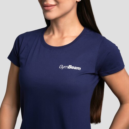 GymBeam ženska majica basic navy blue Slike