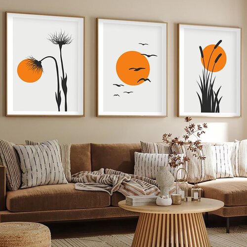 Wallity dekorativna slika Huhu228, 50x35cm, 3 dela Slike