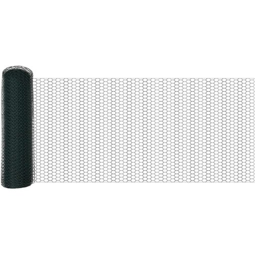 vidaXL Šesterokutna ograda Zelena Metal, PVC obložen 10000 x 0.07 x 80 cm Cene