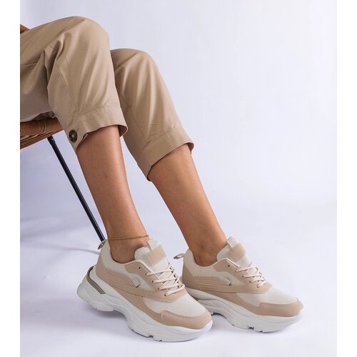Gemre Beige sneakers with thicker soles Guerrera Cene