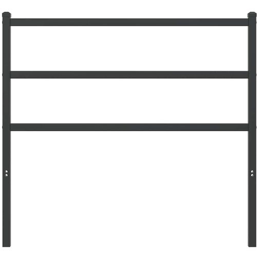  Metalno zamjensko uzglavlje crno 100 cm Slike