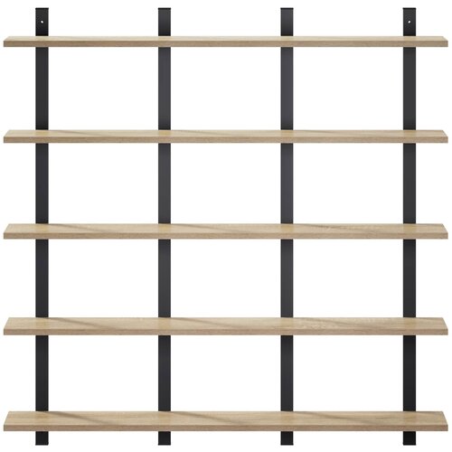  Zidna polica Hrast sonoma 102 x 13.5 x 102 cm Konstruirano drvo Slike