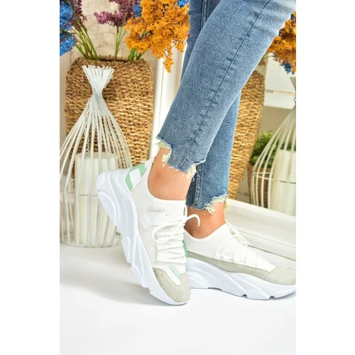 Fox Shoes Women's Sneakers in White Fabric