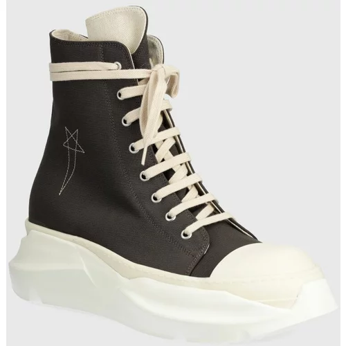Rick Owens Tenisice Woven Shoes Abstract Sneak za muškarce, boja: siva, DU01D1840.CBEM9.78811