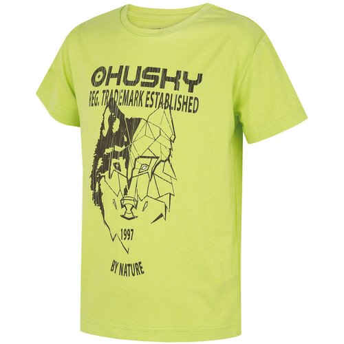 Husky Children's functional T-shirt Tash K bright green Slike