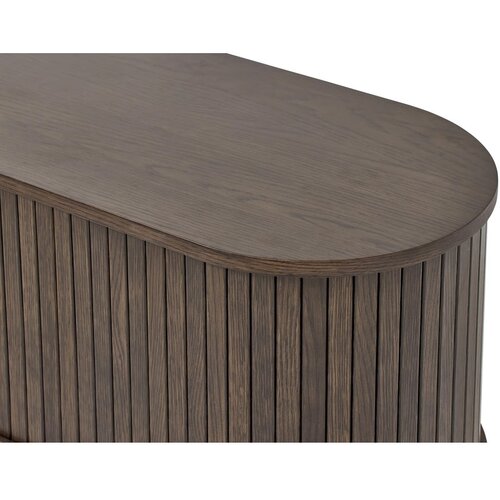 Unique Furniture Smeđa TV komoda u dekoru hrasta 180x56x40 cm Meta &amp;ndash; Slike