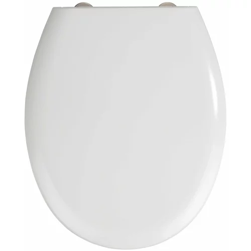 Wenko bijelo WC sjedalo s lakim zatvaranjemo Rieti, 44.5 x 37 cm