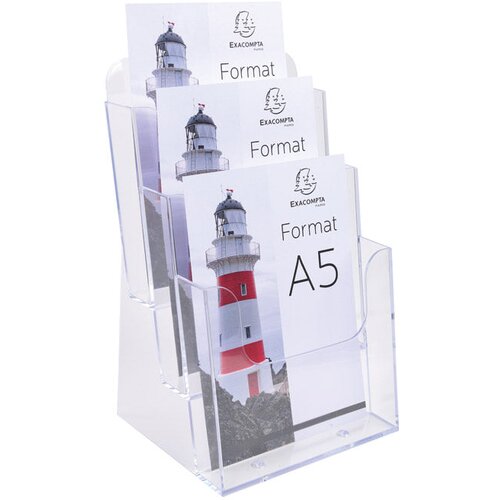  STALAK ZA PROSPEKTE STOLNI A5 OKOMIT 3 PRETINCA EXACOMPTA 75158D PROZIRAN Slike