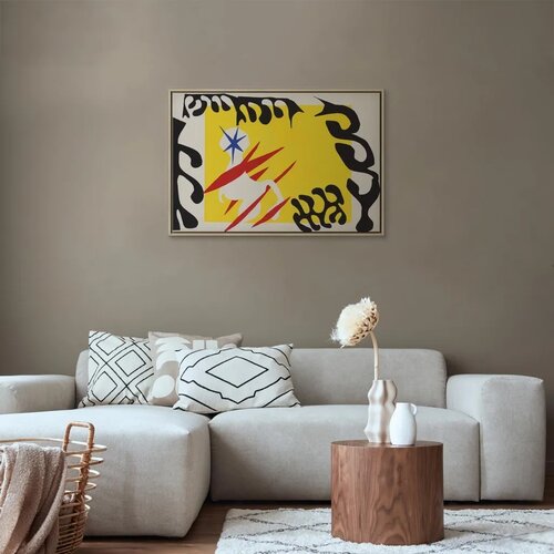  Slika - Henri Matisse &amp;ndash; Nightmare of the White Elephant 120x80 U prirodnom drvenom okviru Slike