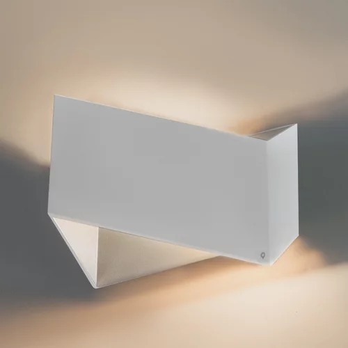 QAZQA Dizajn stenska svetilka bela - Zložljiva