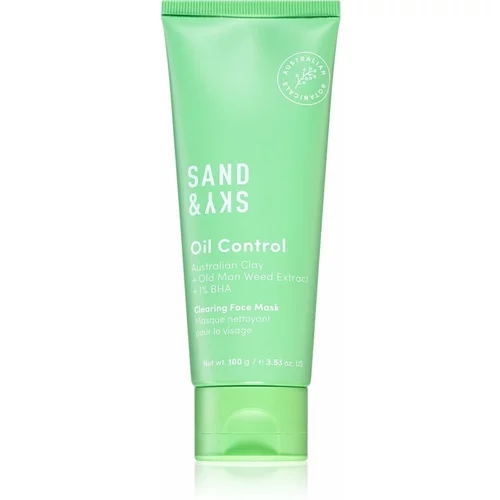 Sand & Sky Oil Control Clearing Face Mask normalizirajuća maska za dubinsko čišćenje za masno i problematično lice 100 g