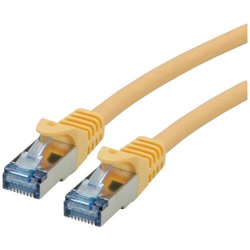 Roline 21.15.2972 RJ45 omrežni kabel\, patch kabel cat 6a s/ftp 0.30 m rumena 1 kos, (20420420) Cene
