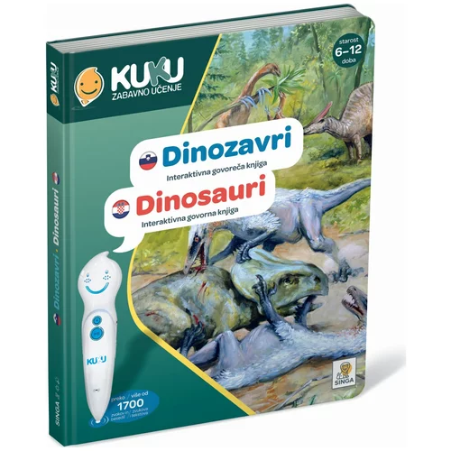 Kuku interaktivna knjiga Dinosauri (bez olovke) 34366