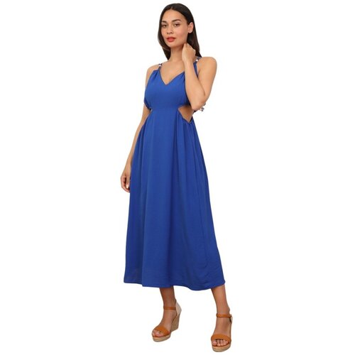 La Modeuse Dolge obleke 70918_P166095 Modra Cene