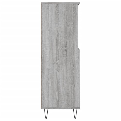  Visoka komoda siva sonome 60x36x110 cm od konstruiranog drva Slike