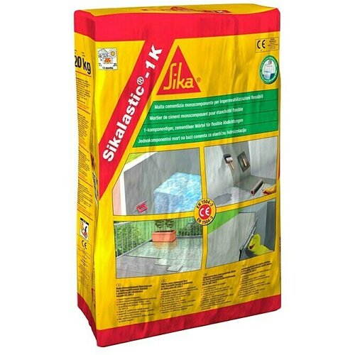 Sika Hidroizolacijska masa (20 kg, Svijetlosive boje, Jednokomponentno) Slike
