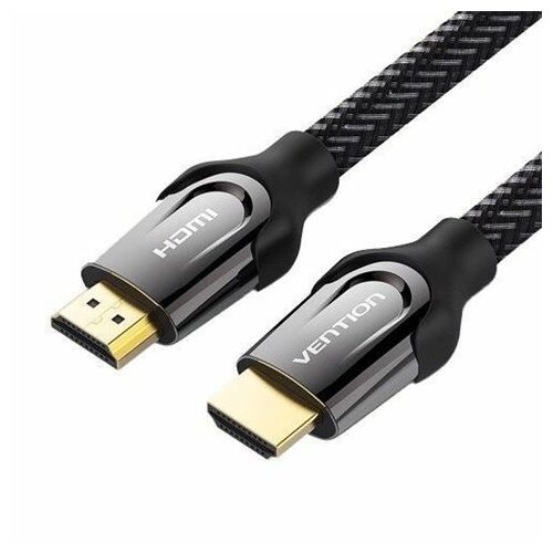 Vention VAA-B05-B075 HDMI (muški) na HDMI (muški) 4K 0.75m crni pleteni kabal Slike
