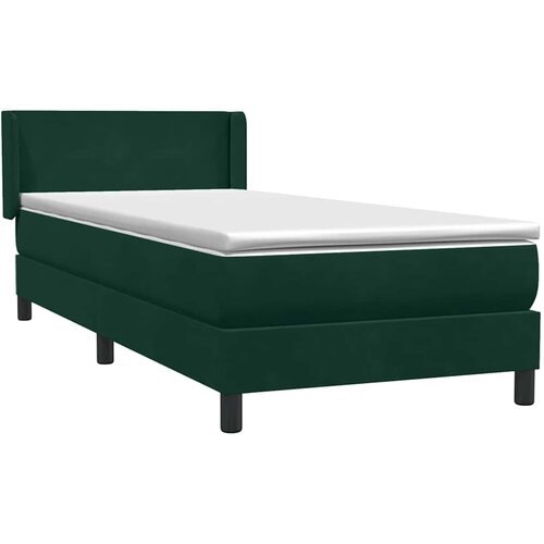 Box Spring krevet s madracem tamnozeleni 80x220 cm bar&amp;scaron;un Slike