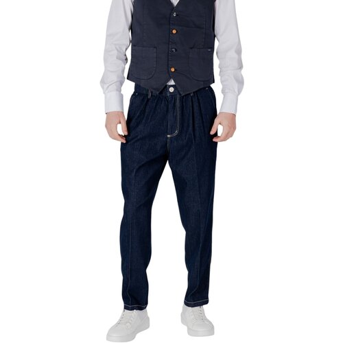 Gianni Lupo Jeans straight GLW030G Modra Cene