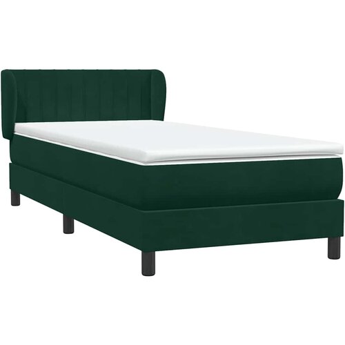 Box Spring krevet s madracem tamnozeleni 80x220 cm bar&amp;scaron;un Slike
