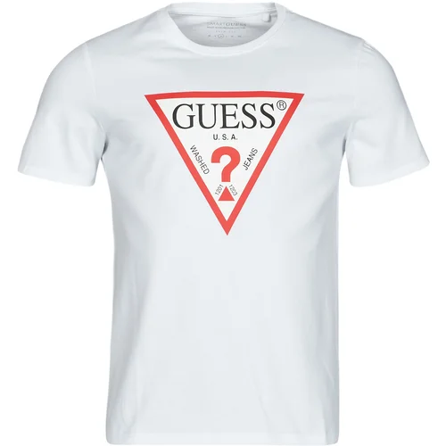 Guess cn ss original logo tee bijela