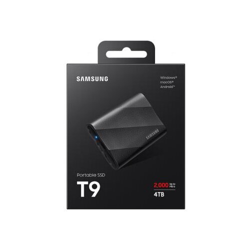 Samsung portable T9 4TB crni eksterni ssd MU-PG4T0B Slike