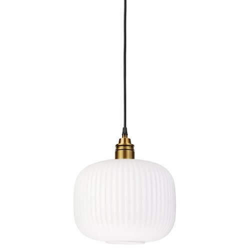  Visilica na sajli HECTOR 1xE27/15W/230V bela/mesing prečnik 25 cm Slike