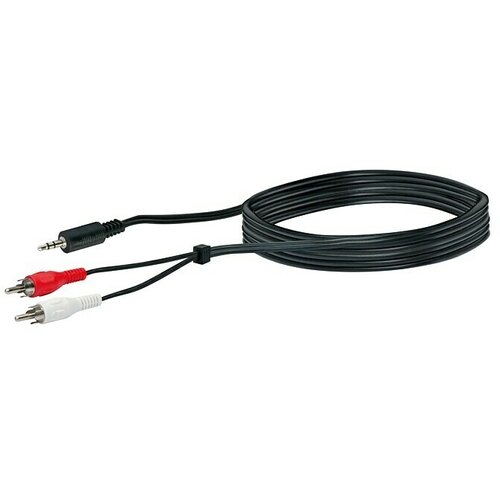 SCHWAIGER Adapterski kabel (3 m, 2 x RCA vtiča, 1 x 3,5 mm vtičnica, Črne/bele/rdeče barve) Cene