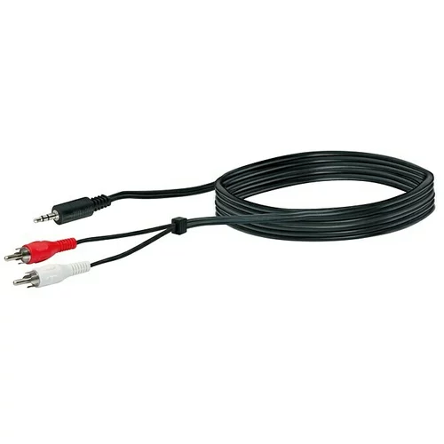 SCHWAIGER Kabel adaptera (3 m, 2 x Cinch utikač, 1 x TRS adapter 3,5 mm)