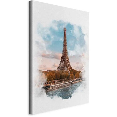  Slika - Paris View (1 Part) Vertical 20x30 Na talijanskom platnu Cijene