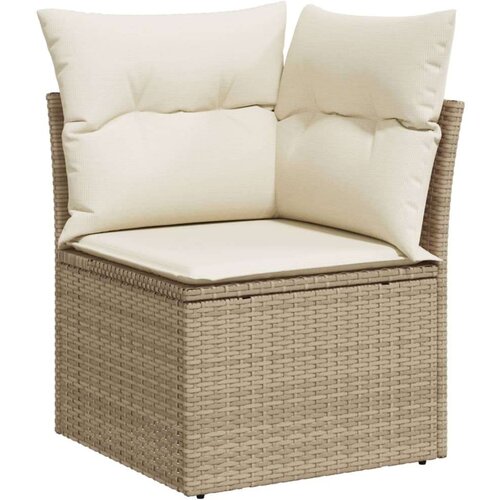 vidaXL 9-dijelni set vrtnih sofa od poliratana s jastucima sivi Cijene