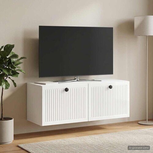 TV ormar za zid Zidne Bijela visokog sjaja 78,5 x 31 x 30 cm Cene