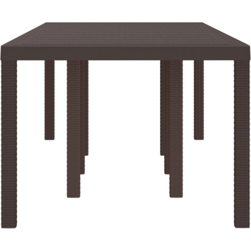 VidaXL Vrtni stol smeđi 250x100x73 cm Polipropilen, Vrtni stol smeđi 100x100x73 cm Polipropilen, Vrtni stol smeđi 150x100x73 cm Polipropilen Slike
