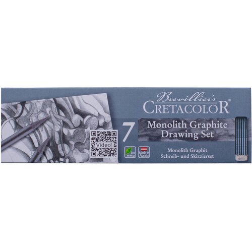  Umjetnički set Cretacolor monolith pocket 7/1 (monolitni grafit 2H,HB,4B,6B,8B,9B i gumica) Cene